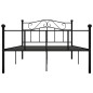 vidaXL Bettgestell Schwarz Metall 160×200 cm vidaXL Bettgestell Schwarz Metall 160×200 cm