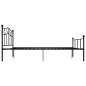 vidaXL Bettgestell Schwarz Metall 160×200 cm vidaXL Bettgestell Schwarz Metall 160×200 cm