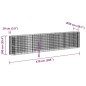 vidaXL Gabionen-Hochbeet Verzinktes Eisen 470x50x100 cm vidaXL Gabionen-Hochbeet Verzinktes Eisen 470x50x100 cm