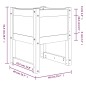 vidaXL Pflanzkübel 2 Stk. Grau 40x40x52,5 cm Massivholz Kiefer vidaXL Pflanzkübel 2 Stk. Grau 40x40x52,5 cm Massivholz Kiefer
