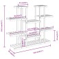 vidaXL Blumenständer 110x25x110,5 cm Massivholz Tanne vidaXL Blumenständer 110x25x110,5 cm Massivholz Tanne