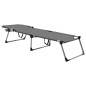 vidaXL Senioren-Sonnenliege Extra Hoch Klappbar Grau Aluminium vidaXL Senioren-Sonnenliege Extra Hoch Klappbar Grau Aluminium