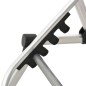 vidaXL Senioren-Sonnenliege Extra Hoch Klappbar Grau Aluminium vidaXL Senioren-Sonnenliege Extra Hoch Klappbar Grau Aluminium