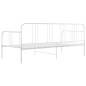 vidaXL Schlafsofa Bettgestell Weiß Metall 90x200 cm vidaXL Schlafsofa Bettgestell Weiß Metall 90x200 cm