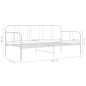 vidaXL Schlafsofa Bettgestell Weiß Metall 90x200 cm vidaXL Schlafsofa Bettgestell Weiß Metall 90x200 cm