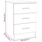 vidaXL Nachttisch Grau Sonoma 38x35x56 cm Holzwerkstoff vidaXL Nachttisch Grau Sonoma 38x35x56 cm Holzwerkstoff