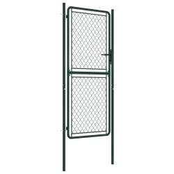 vidaXL Gartentor Stahl 100×175 cm Grün