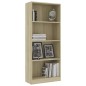 vidaXL Bücherregal 4 Fächer Sonoma-Eiche 60x24x142 cm Holzwerkstoff vidaXL Bücherregal 4 Fächer Sonoma-Eiche 60x24x142 cm Holzwerkstoff