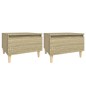 vidaXL Beistelltische 2 Stk. Sonoma-Eiche 50x46x35 cm Holzwerkstoff vidaXL Beistelltische 2 Stk. Sonoma-Eiche 50x46x35 cm Holzwerkstoff