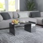 vidaXL Couchtisch Hochglanz-Grau 90x45x35 cm Holzwerkstoff vidaXL Couchtisch Hochglanz-Grau 90x45x35 cm Holzwerkstoff
