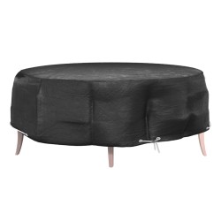 vidaXL Abdeckung für Lounge-Insel 8 Ösen Ø188x50 cm Rund
