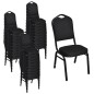vidaXL Esszimmerstühle 30 Stk. Stoff Schwarz vidaXL Esszimmerstühle 30 Stk. Stoff Schwarz