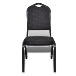vidaXL Esszimmerstühle 30 Stk. Stoff Schwarz 