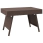 vidaXL Beistelltisch Klappbar Braun 60x40x38 cm Poly Rattan vidaXL Beistelltisch Klappbar Braun 60x40x38 cm Poly Rattan