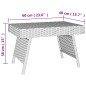 vidaXL Beistelltisch Klappbar Braun 60x40x38 cm Poly Rattan vidaXL Beistelltisch Klappbar Braun 60x40x38 cm Poly Rattan