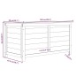 vidaXL Outdoor-Kissenbox 100x50x56 cm Massivholz Tanne vidaXL Outdoor-Kissenbox 100x50x56 cm Massivholz Tanne