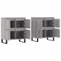 Sideboards 2 Stk. Grau Sonoma Holzwerkstoff Sideboards 2 Stk. Grau Sonoma Holzwerkstoff
