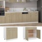 vidaXL Schubunterschrank Sonoma-Eiche 80x46x81,5 cm Holzwerkstoff vidaXL Schubunterschrank Sonoma-Eiche 80x46x81,5 cm Holzwerkstoff