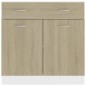 vidaXL Schubunterschrank Sonoma-Eiche 80x46x81,5 cm Holzwerkstoff vidaXL Schubunterschrank Sonoma-Eiche 80x46x81,5 cm Holzwerkstoff