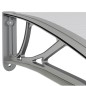 vidaXL Türvordach Grau 150x100 cm Polycarbonat vidaXL Türvordach Grau 150x100 cm Polycarbonat
