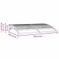 vidaXL Türvordach Grau 150x100 cm Polycarbonat vidaXL Türvordach Grau 150x100 cm Polycarbonat