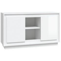 vidaXL Sideboard Hochglanz-Weiß 102x35x60 cm Holzwerkstoff