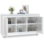 vidaXL Sideboard Hochglanz-Weiß 102x35x60 cm Holzwerkstoff vidaXL Sideboard Hochglanz-Weiß 102x35x60 cm Holzwerkstoff