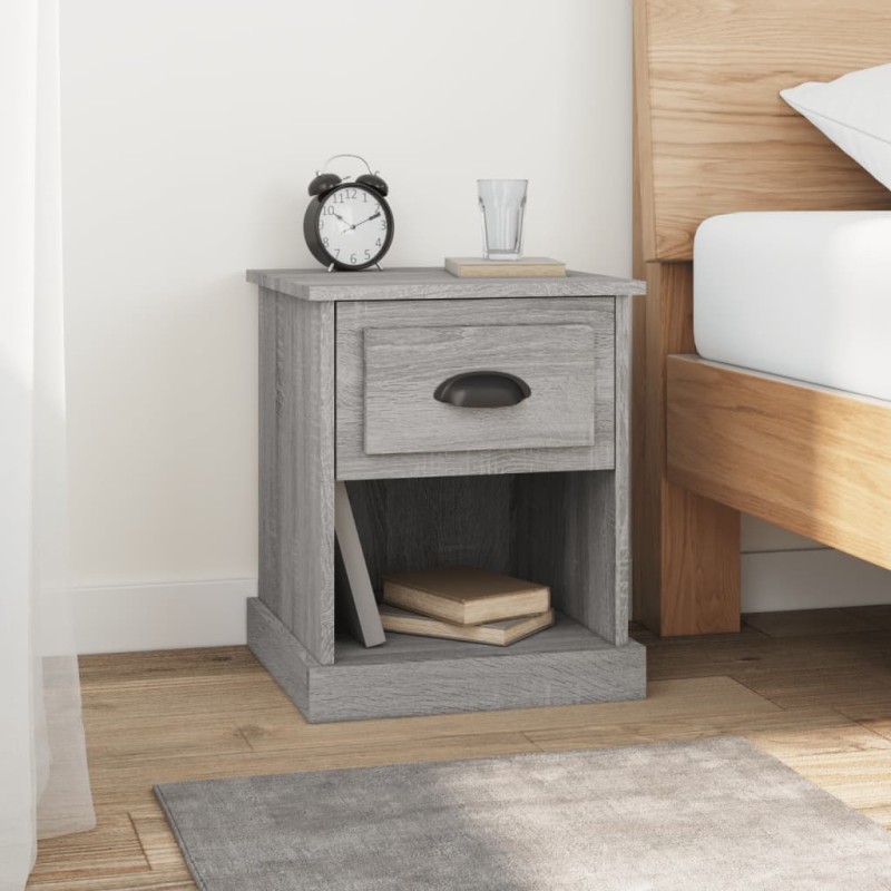 vidaXL Nachttische 2 Stk. Grau Sonoma 39x39x47,5 cm Holzwerkstoff vidaXL Nachttische 2 Stk. Grau Sonoma 39x39x47,5 cm Holzwerkstoff