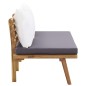 vidaXL 4-tlg. Garten-Lounge-Set mit Auflagen Massivholz Akazie vidaXL 4-tlg. Garten-Lounge-Set mit Auflagen Massivholz Akazie
