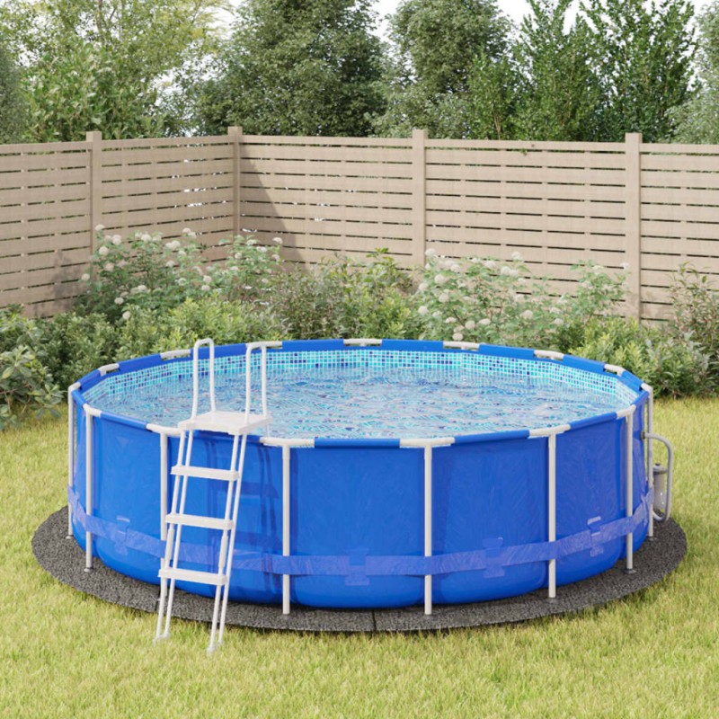 vidaXL Pool-Bodentuch Hellgrau Ø458 cm Polyester Geotextil vidaXL Pool-Bodentuch Hellgrau Ø458 cm Polyester Geotextil