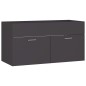 vidaXL Waschbeckenunterschrank Grau 90x38,5x46 cm Holzwerkstoff vidaXL Waschbeckenunterschrank Grau 90x38,5x46 cm Holzwerkstoff