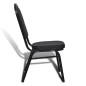 vidaXL Esszimmerstühle 10 Stk. Stoff Schwarz vidaXL Esszimmerstühle 10 Stk. Stoff Schwarz