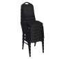 vidaXL Esszimmerstühle 10 Stk. Stoff Schwarz vidaXL Esszimmerstühle 10 Stk. Stoff Schwarz