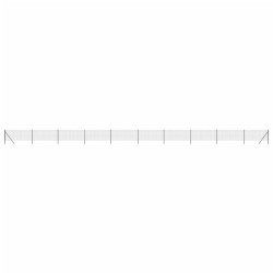 vidaXL Maschendrahtzaun Anthrazit 0,8x25 m Verzinkter Stahl