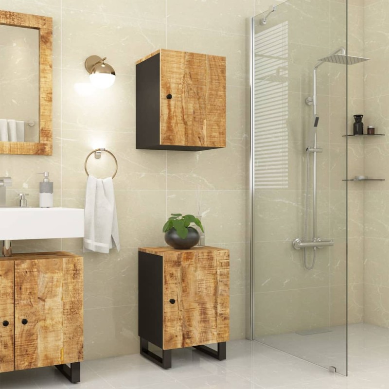vidaXL Badschrank 38x33x58 cm Massivholz Mango vidaXL Badschrank 38x33x58 cm Massivholz Mango