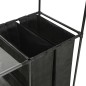 vidaXL Kleiderständer Stahl und Vliesstoff 87x44x158 cm Schwarz vidaXL Kleiderständer Stahl und Vliesstoff 87x44x158 cm Schwarz