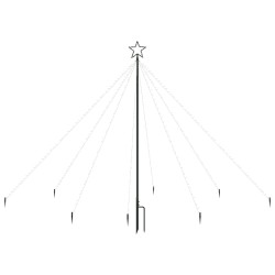 vidaXL LED-Lichterkette Weihnachtsbaum Indoor Outdoor 400 LEDs 2,5 m