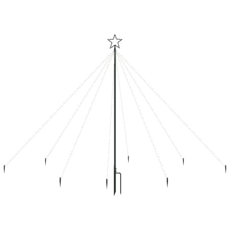 vidaXL LED-Lichterkette Weihnachtsbaum Indoor Outdoor 400 LEDs 2,5 m