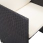 17-tlg. Garten-Essgruppe mit Auflagen Poly Rattan Schwarz 17-tlg. Garten-Essgruppe mit Auflagen Poly Rattan Schwarz