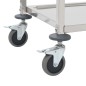 vidaXL 2-Stufiger Servierwagen 96,5 x 55 x 90 cm Edelstahl vidaXL 2-Stufiger Servierwagen 96,5 x 55 x 90 cm Edelstahl