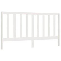 vidaXL Kopfteil Weiß 206x4x100 cm Massivholz Kiefer