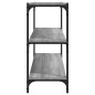 vidaXL Bücherregal Grau Sonoma 80x33x70,5 cm Holzwerkstoff und Stahl vidaXL Bücherregal Grau Sonoma 80x33x70,5 cm Holzwerkstoff und Stahl