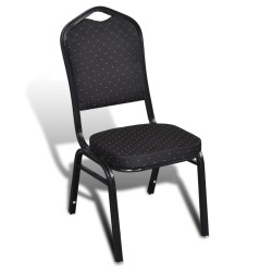 vidaXL Esszimmerstühle 20 Stk. Schwarz Stoff