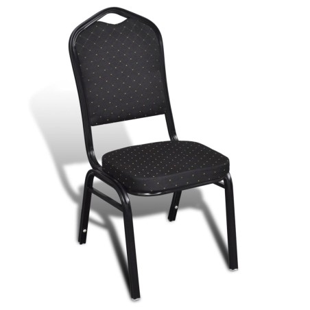 vidaXL Esszimmerstühle 20 Stk. Schwarz Stoff