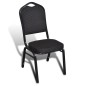 vidaXL Esszimmerstühle 20 Stk. Schwarz Stoff vidaXL Esszimmerstühle 20 Stk. Schwarz Stoff