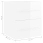 vidaXL Waschbeckenunterschrank Hochglanz-Weiß 41x38,5x48 cm vidaXL Waschbeckenunterschrank Hochglanz-Weiß 41x38,5x48 cm