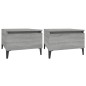 vidaXL Beistelltische 2 Stk. Grau Sonoma 50x46x35 cm Holzwerkstoff vidaXL Beistelltische 2 Stk. Grau Sonoma 50x46x35 cm Holzwerkstoff