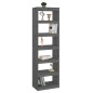 vidaXL Bücherregal/Raumteiler Grau 60x30x199,5 cm Massivholz Kiefer vidaXL Bücherregal/Raumteiler Grau 60x30x199,5 cm Massivholz Kiefer