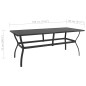 vidaXL Gartentisch Anthrazit 190x80x72 cm Stahl vidaXL Gartentisch Anthrazit 190x80x72 cm Stahl