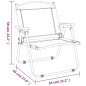 vidaXL Campingstühle 2 Stk. Beige 54x43x59 cm Oxford-Gewebe vidaXL Campingstühle 2 Stk. Beige 54x43x59 cm Oxford-Gewebe